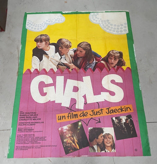 GIRLS MOVIE POSTER ORIGINAL 120x160 ZOE CHAUVEAU