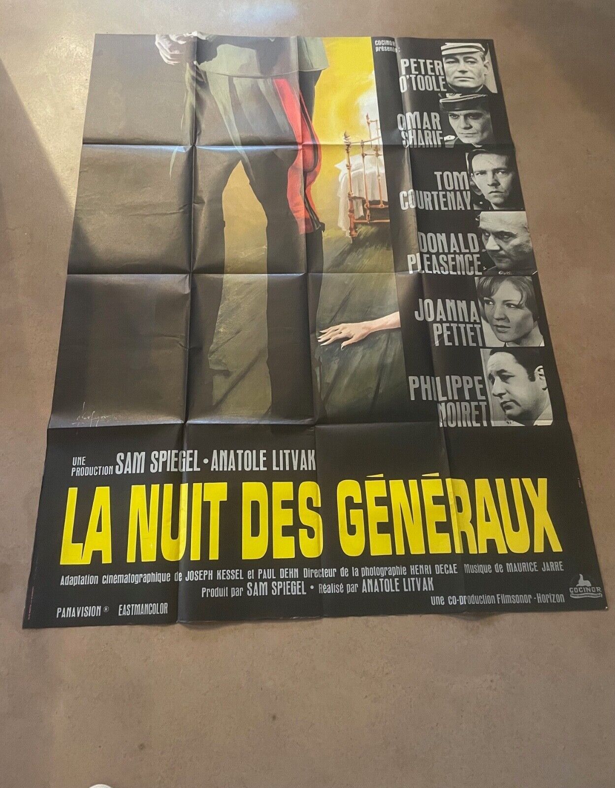 LA NUIT DES GÉNÉREAUX Original Movie Poster 120X160 PETER O’TOOLE