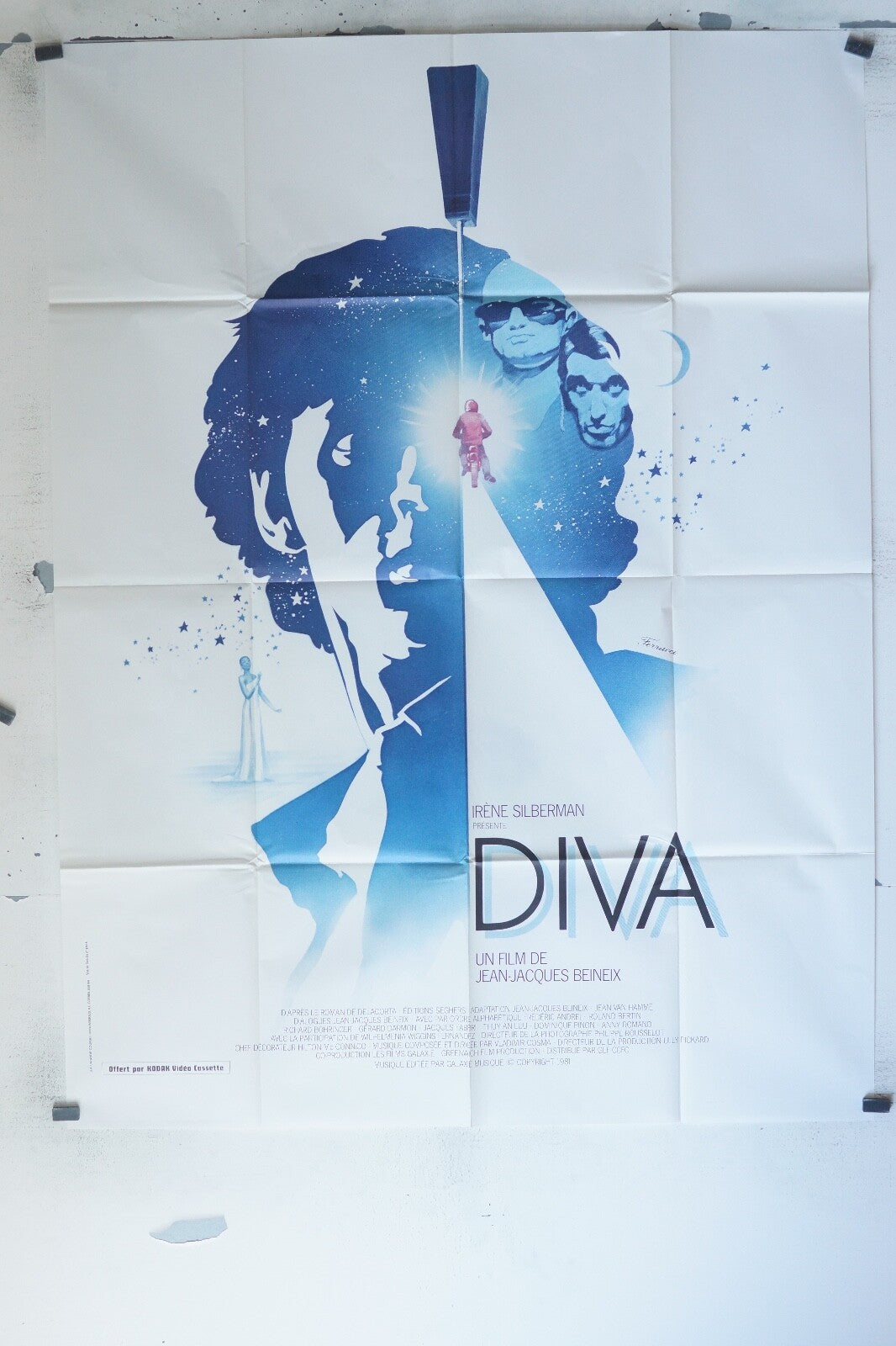 DIVA MOVIE POSTER ORIGINAL 120x160 JEAN-JACQUES BENEIX