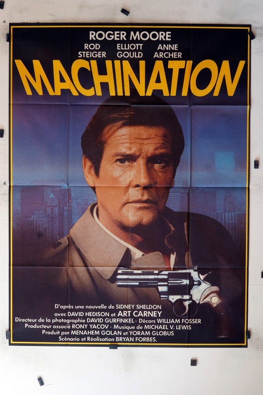 MACHINATION  ROGER MOORE MOVIE POSTER ORIGINAL 120x160