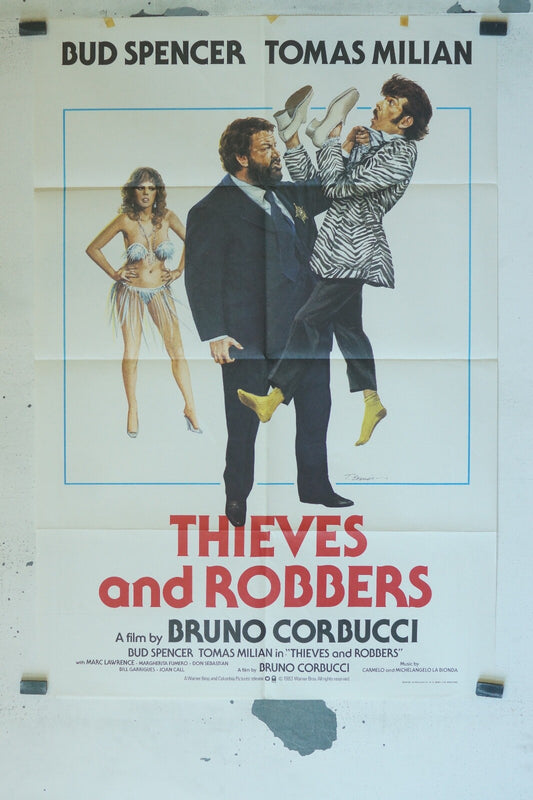 THIEVES AND ROBBERS 70x100 ORIGINAL MOVIE POSTER BUD SPENER – TOMAS MILIAN