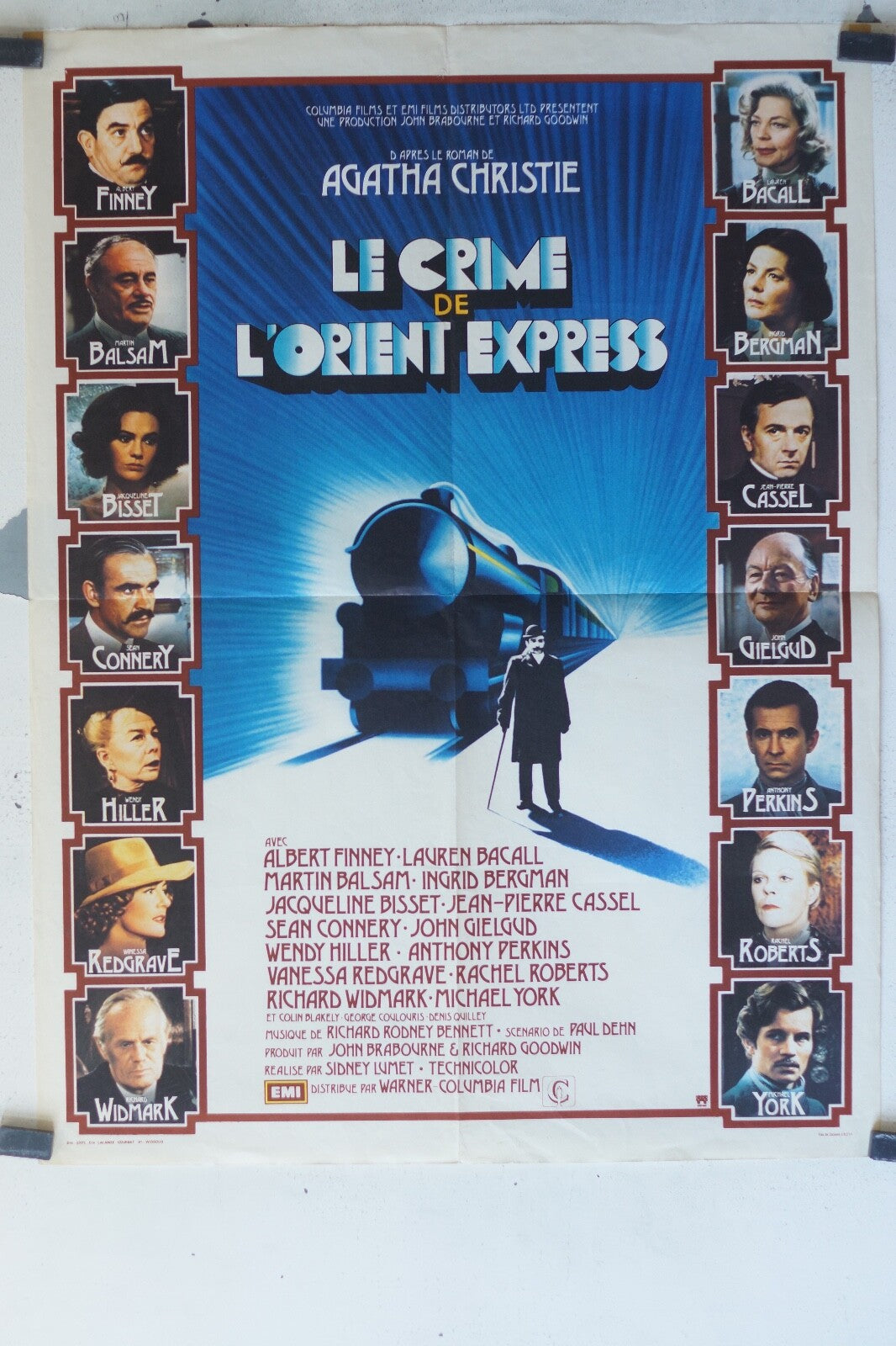 CRIME DE L’ORIENT EXPRESS (LE) POSTER ORIGINAL (60X80) Albert Finney 