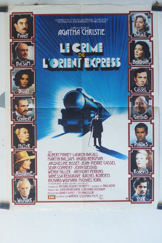 CRIME DE L’ORIENT EXPRESS (LE) POSTER ORIGINAL (60X80) Albert Finney 