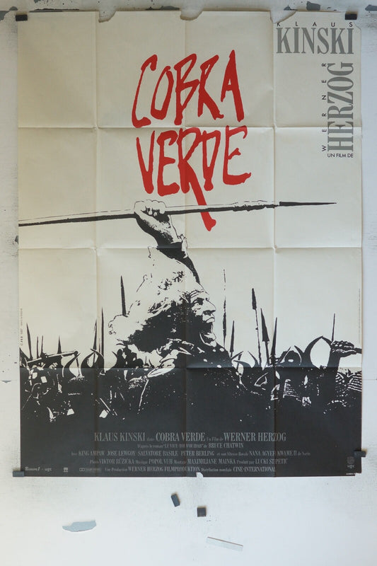 COBRA VERDE MOVIE POSTER ORIGINAL 120x160 MEL GIBSON