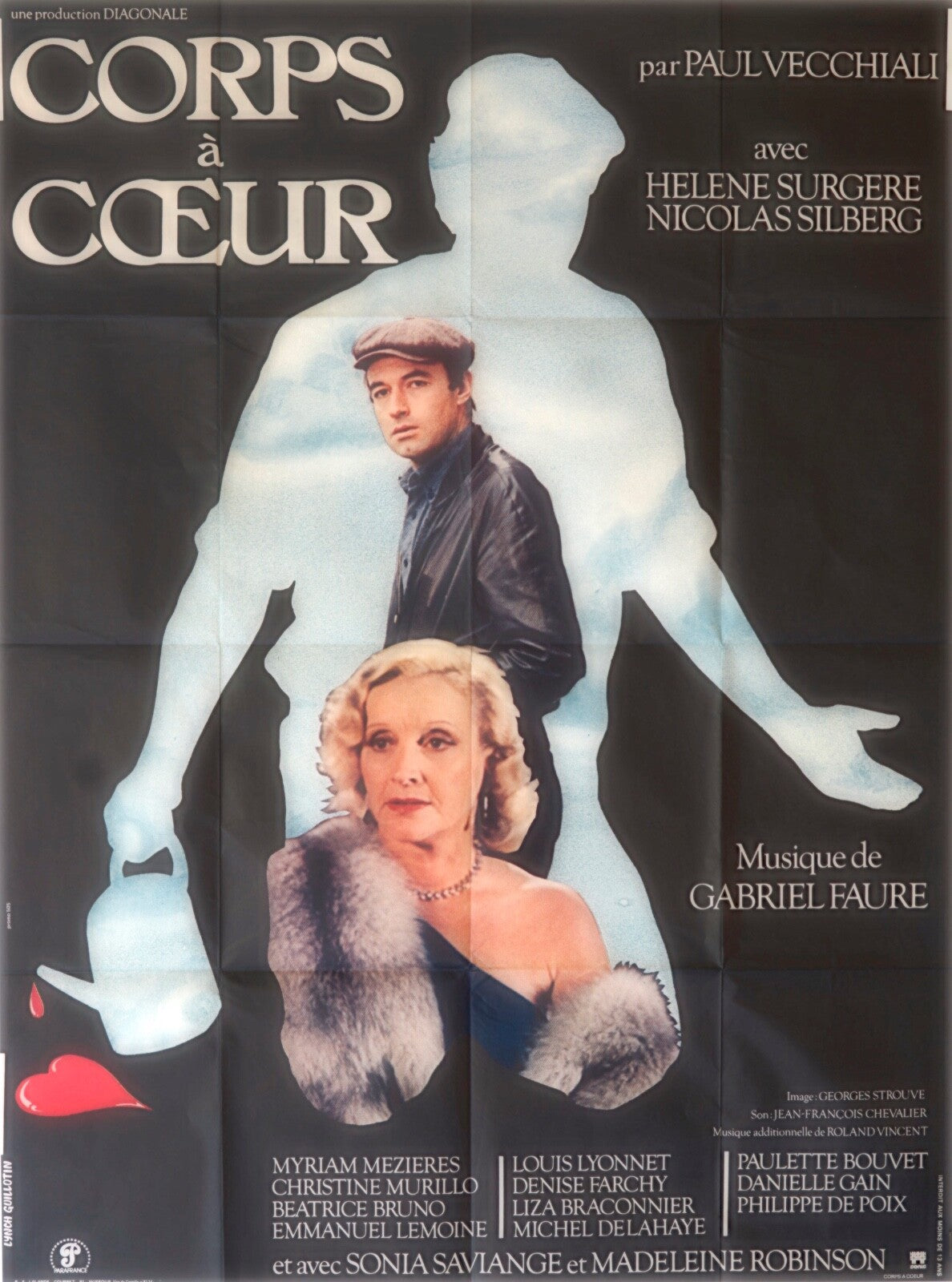 CORPS À COEUR MOVIE POSTER ORIGINAL (120x160) MYRIAM MEZIERES