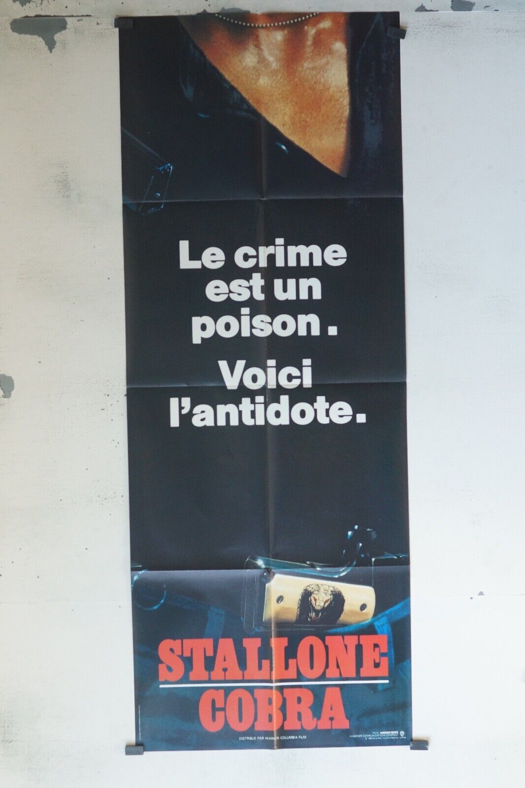 COBRA POSTER ORIGINAL 60x160 STALLONE