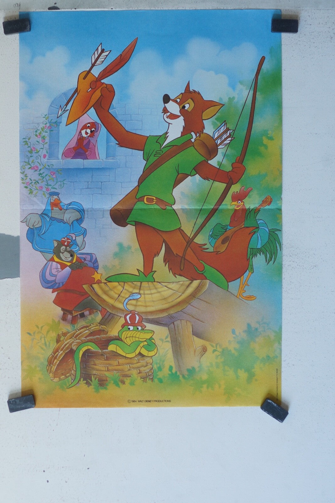 ROBIN DES BOIS ORIGINAL MOVIE POSTER 40x60 DISNEY ROBIN HOOD