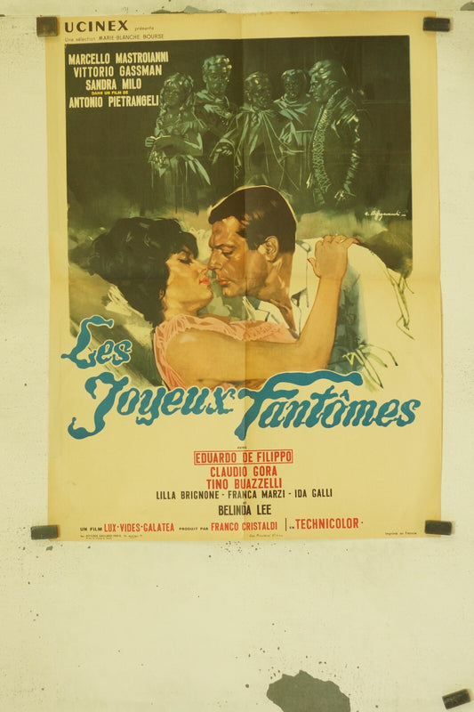 LES JOYEUX FANTOMES POSTER ORIGINAL (60X80) MARCELLO MASTROIANNI – VITTORI