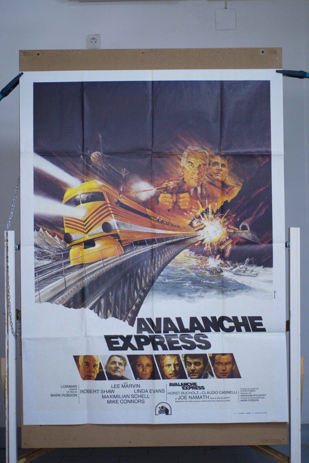 AVALANCHE EXPRESS MOVIE POSTER ORIGINAL 120x160 LEE MARVIN