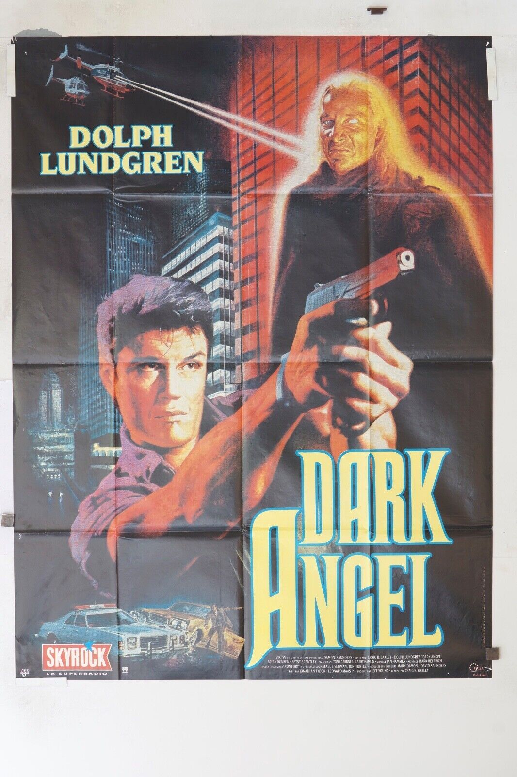 DARK ANGEL MOVIE POSTER ORIGINAL 120x160 RODOLPH LUNDGREN