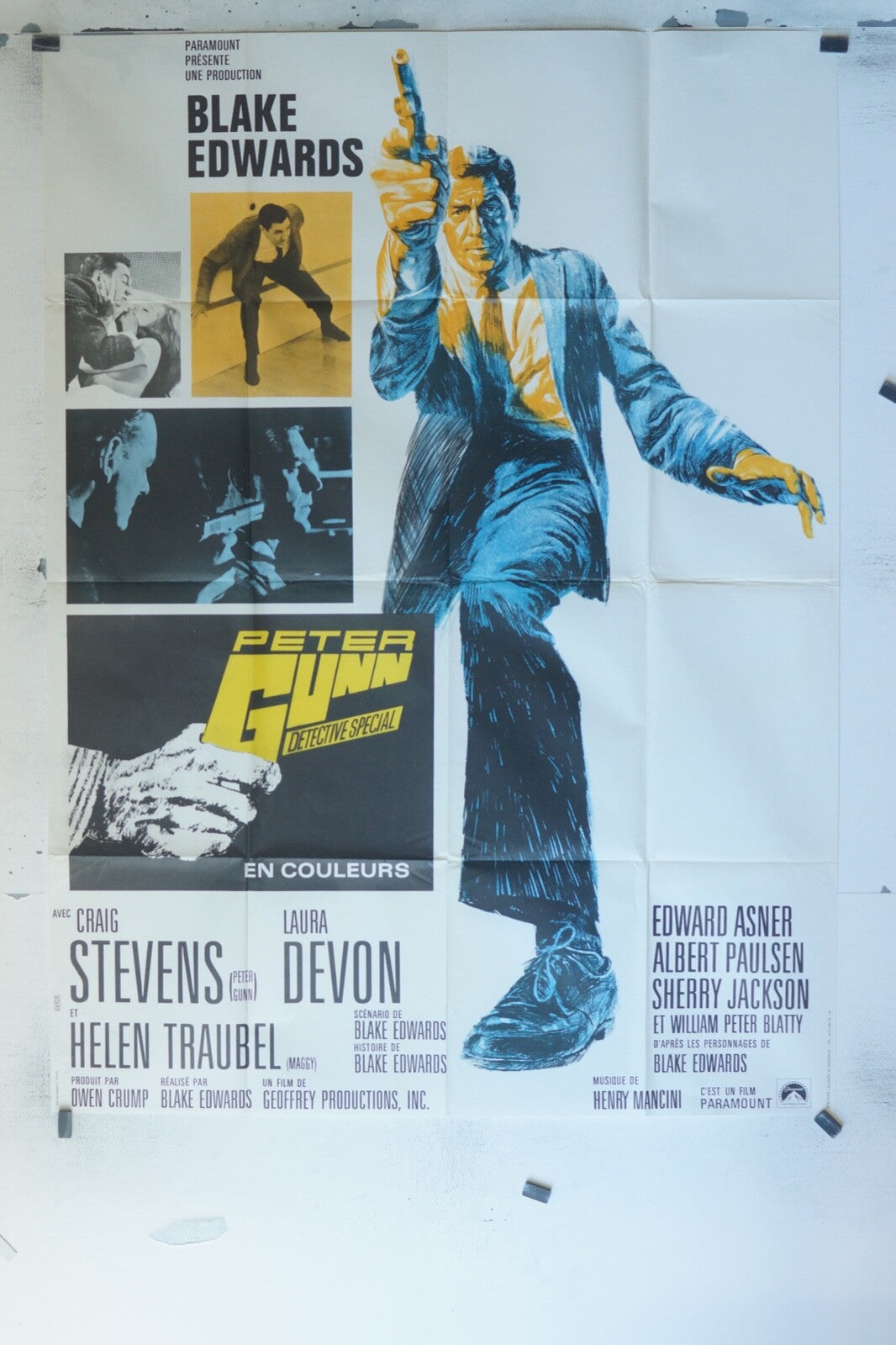 PETER GUN, DÉTECTIVE SPÉCIAL ORIGINAL (120X160) GRAIG STEVENS