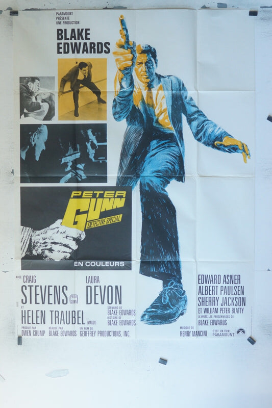PETER GUN, DÉTECTIVE SPÉCIAL ORIGINAL (120X160) GRAIG STEVENS