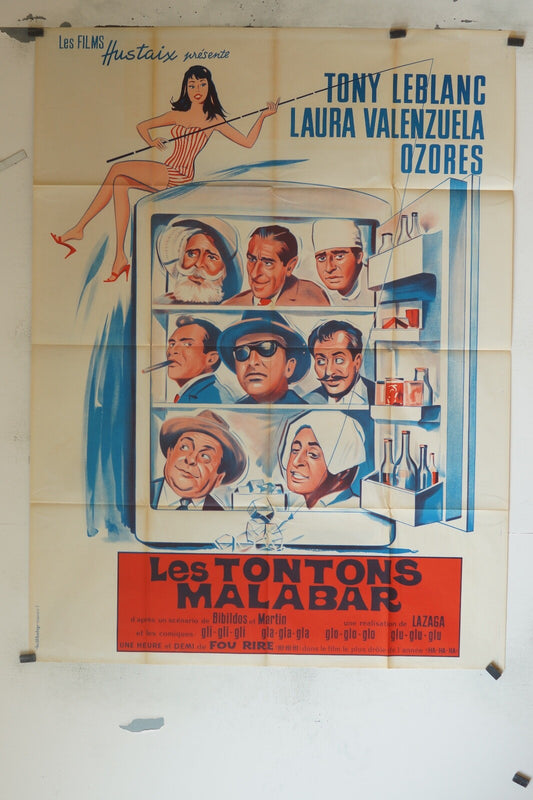 LES TONTONS MALABAR ORIGINAL 120x160 TONY LEBLANC – LAURA LALENZUELA