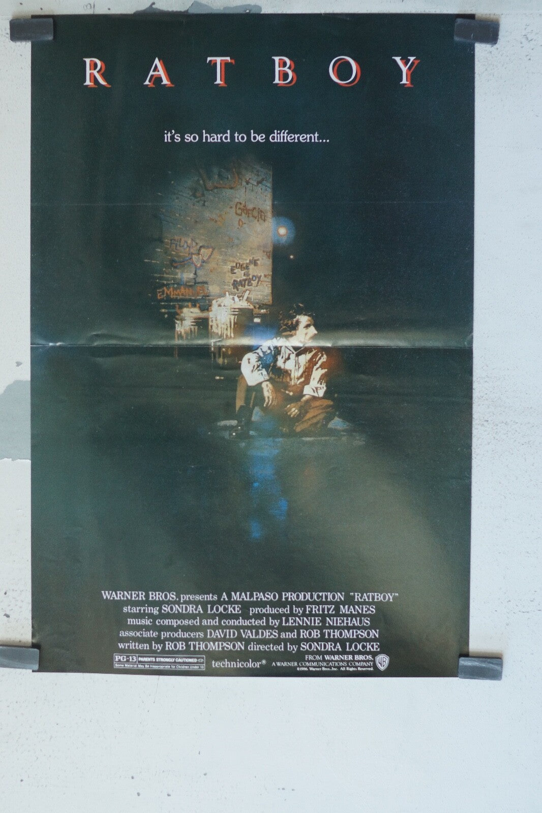RATBOY ORIGINAL MOVIE POSTER 40x60 ROB THOMPSON