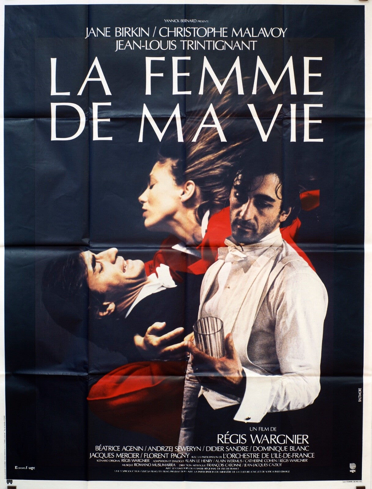 LA FEMME DE MA VIE MOVIE POSTER ORIGINAL 120x160 JEAN BIRKIN