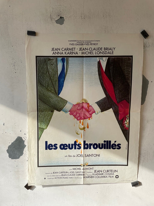 LES ŒUFS BROUILLÉS MOVIE POSTER ORIGINAL (60X80) JEAN-CARMET – JEAN-CLAUDE BRIAL