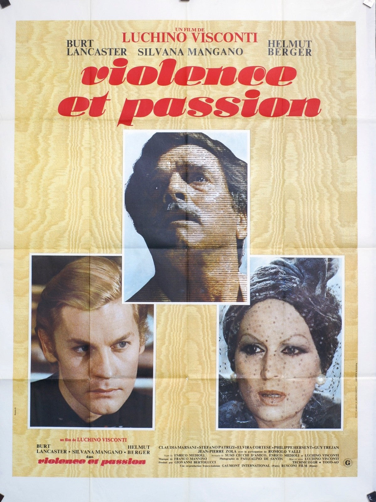 VIOLENCE ET PASSION BURT LANCASTER MOVIE POSTER ORIGINAL 120x160