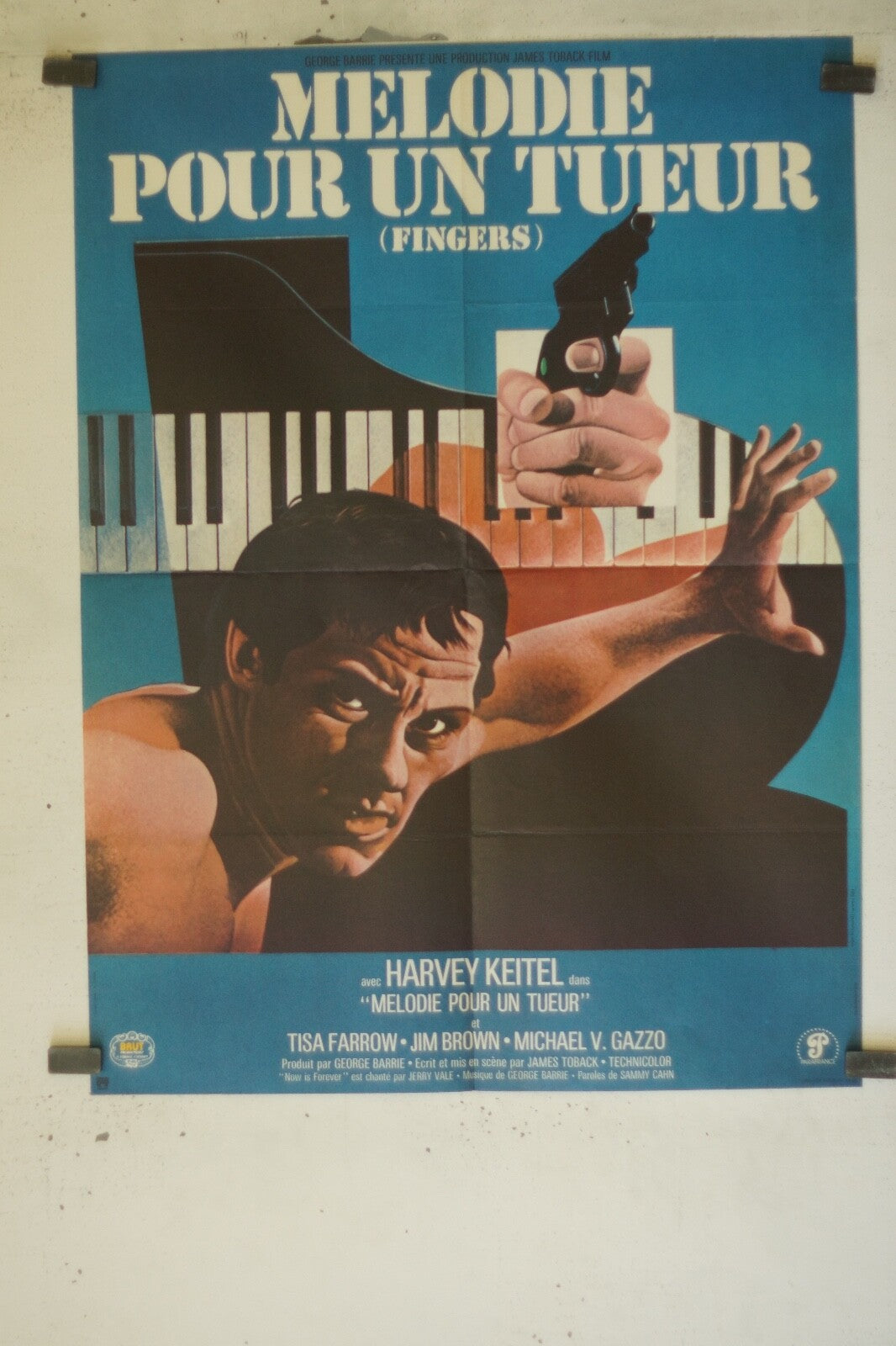 MÉLODIE POUR UN TUEUR MOVIE POSTER ORIGINAL (60X80) TISA FARROW- JIM BROWN