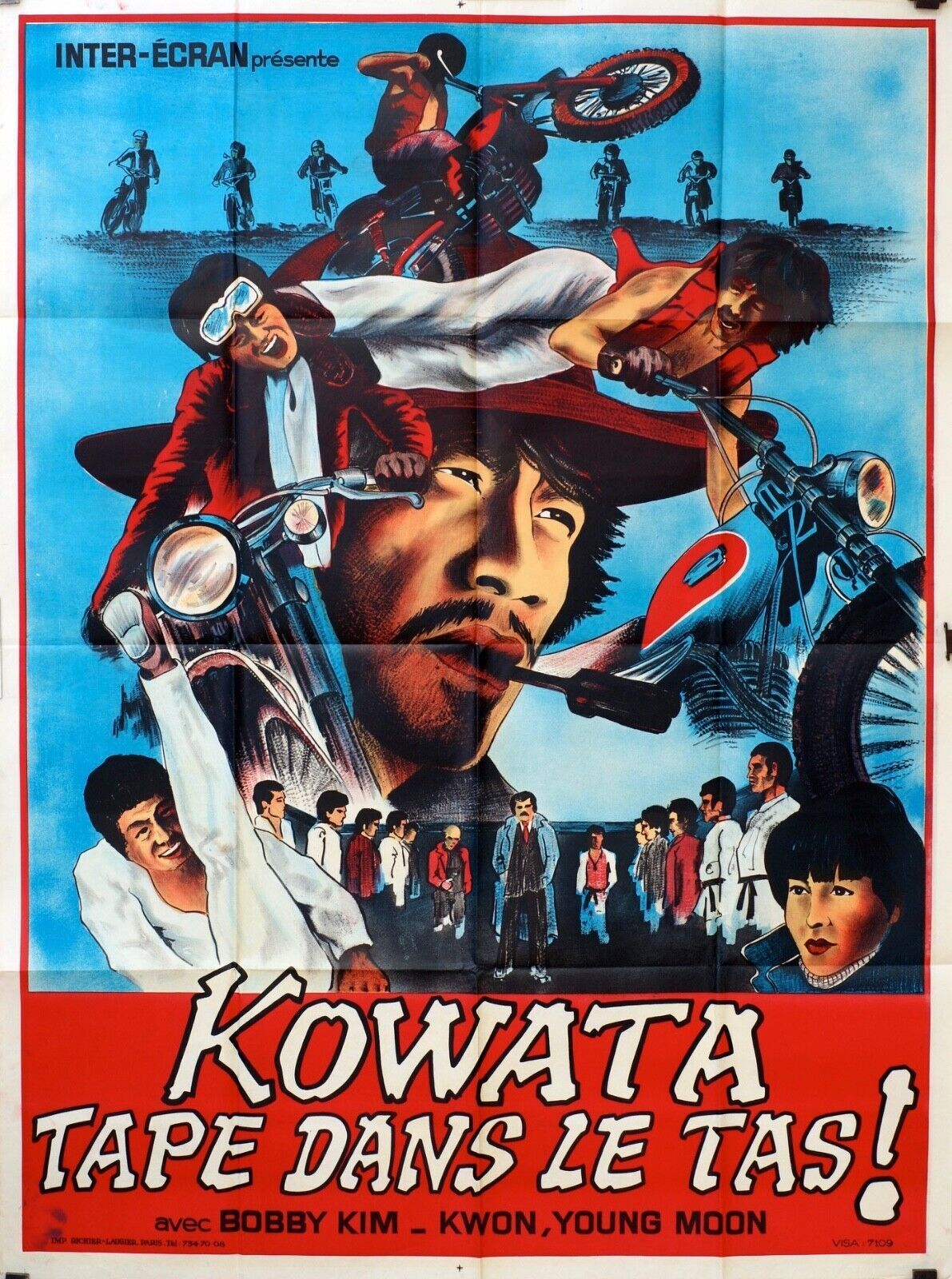 KOWATA TAPE DANS LE TAS !, KUNG-FU, KARATÉ, Movie poster ORIGINAL (120x160) KIM