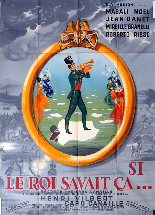 SI LE ROI SAVAIT ÇA… MOVIE POSTER ORIGINAL 120x160 MAGALI NOEL