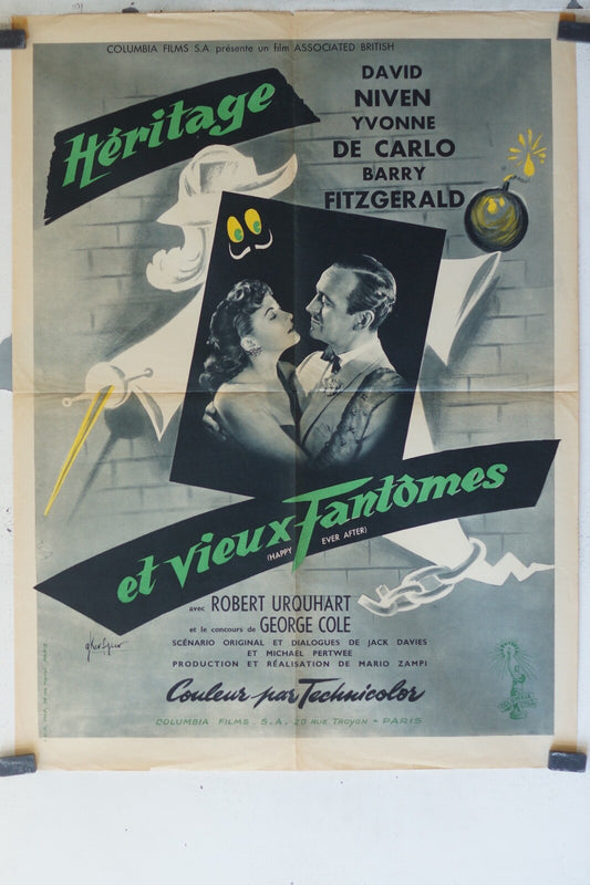 HERITAGE ET VIEUX FANTOMES MOVIE POSTER ORIGINAL (60X80) David Niven 