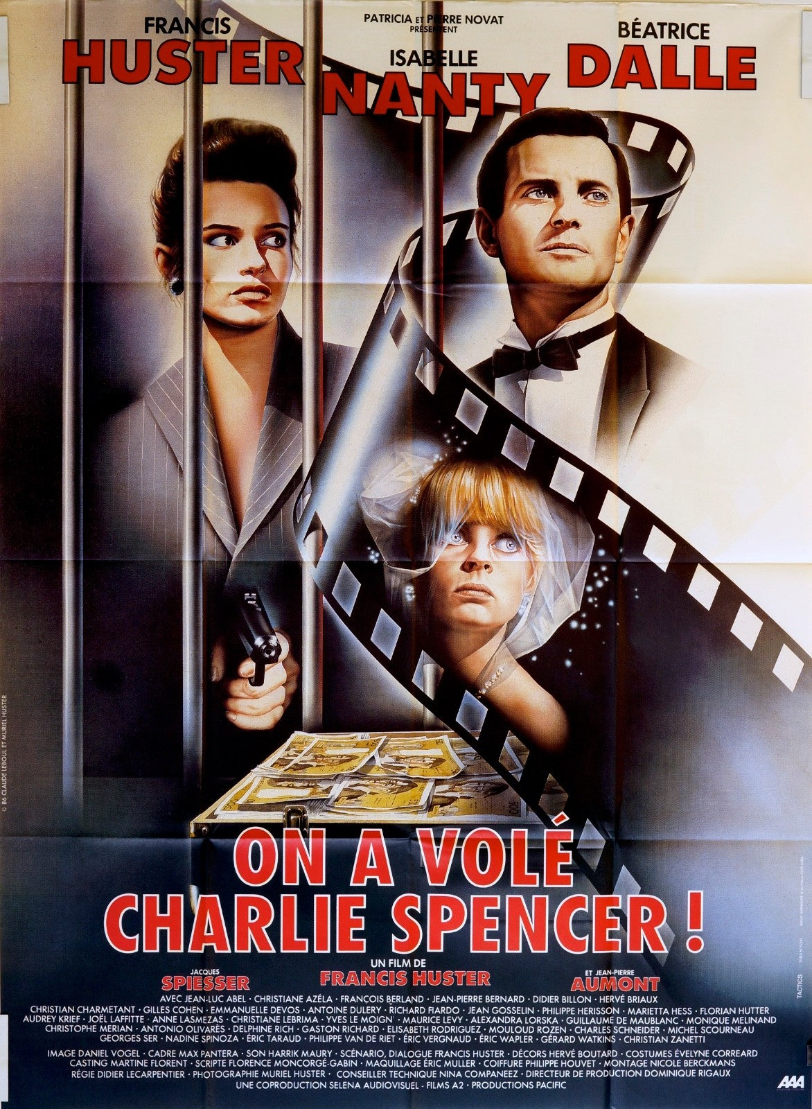 ON A VOLÉ CHARLIE SPENCER  FRANCIS HUSTER ORIGINAL  POSTER ORIGINAL 120x160