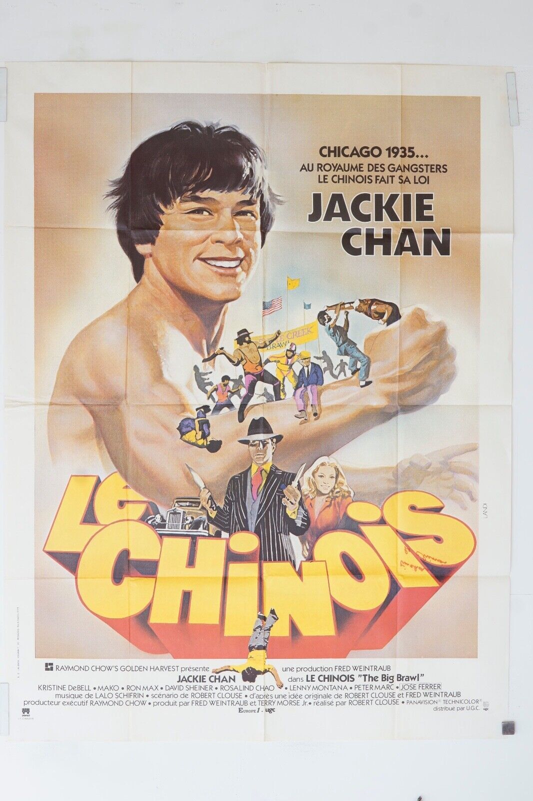 LE RETOUR DU CHINOIS ORIGINAL MOVIE POSTER 120x160 JACKIE CHAN