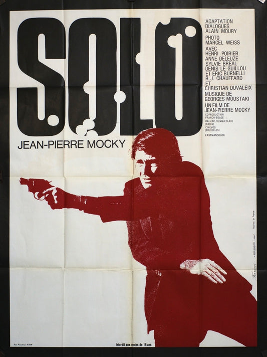 SOLO JEAN-PIERRE MOCK MOVIE POSTER ORIGINAL 120x160