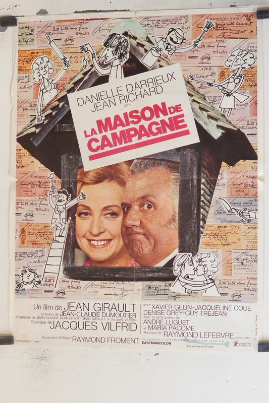 MAISON DE CAMPAGNE (LA) MOVIE POSTER ORIGINAL (60X80) Jean Richard , Xavier