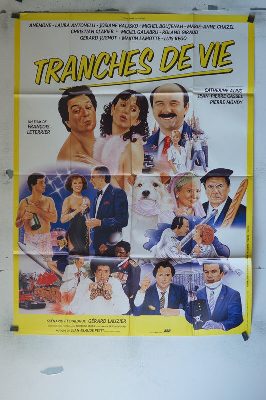 TRANCHES DE VIE MOVIE POSTER ORIGINAL 120x160 CATHERINE ALRIC
