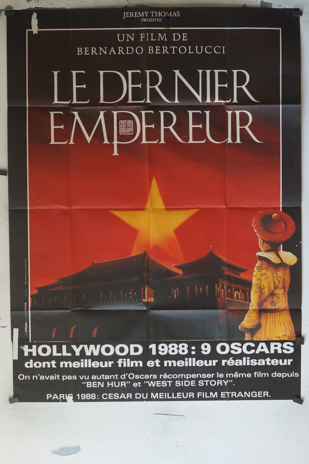 LE DERNIER EMPEREUR Original Movie Poster 120X160 JEREMY THOMAS