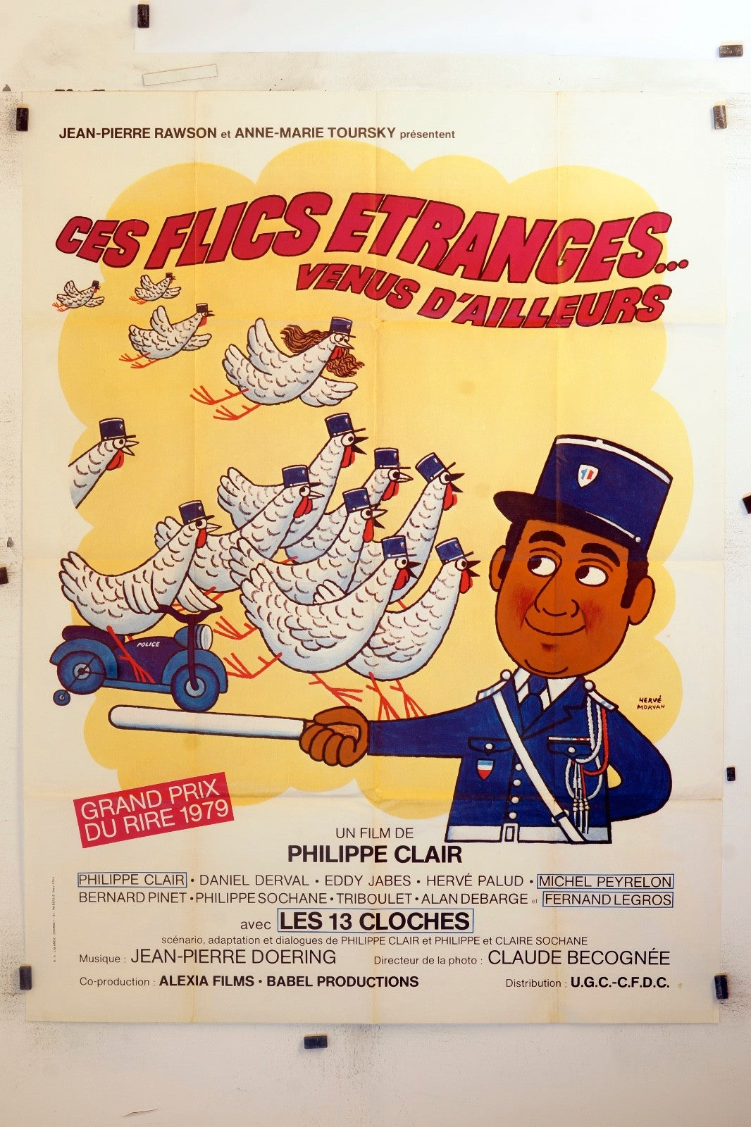 C’EST FLICS ÉTRANGES VENUS D’AILLEURS DANIEL DERVAL MOVIE POSTER ORIGINAL120x160