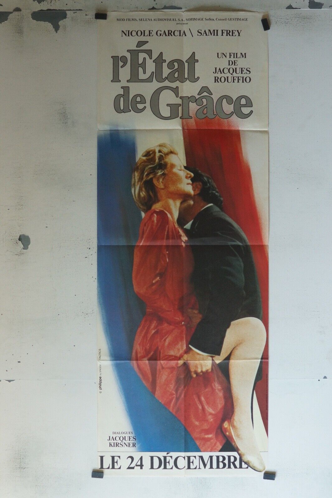 L’ÉTAT DE GRÂCE POSTER ORIGINAL 60x160 NICOLE GARCIA