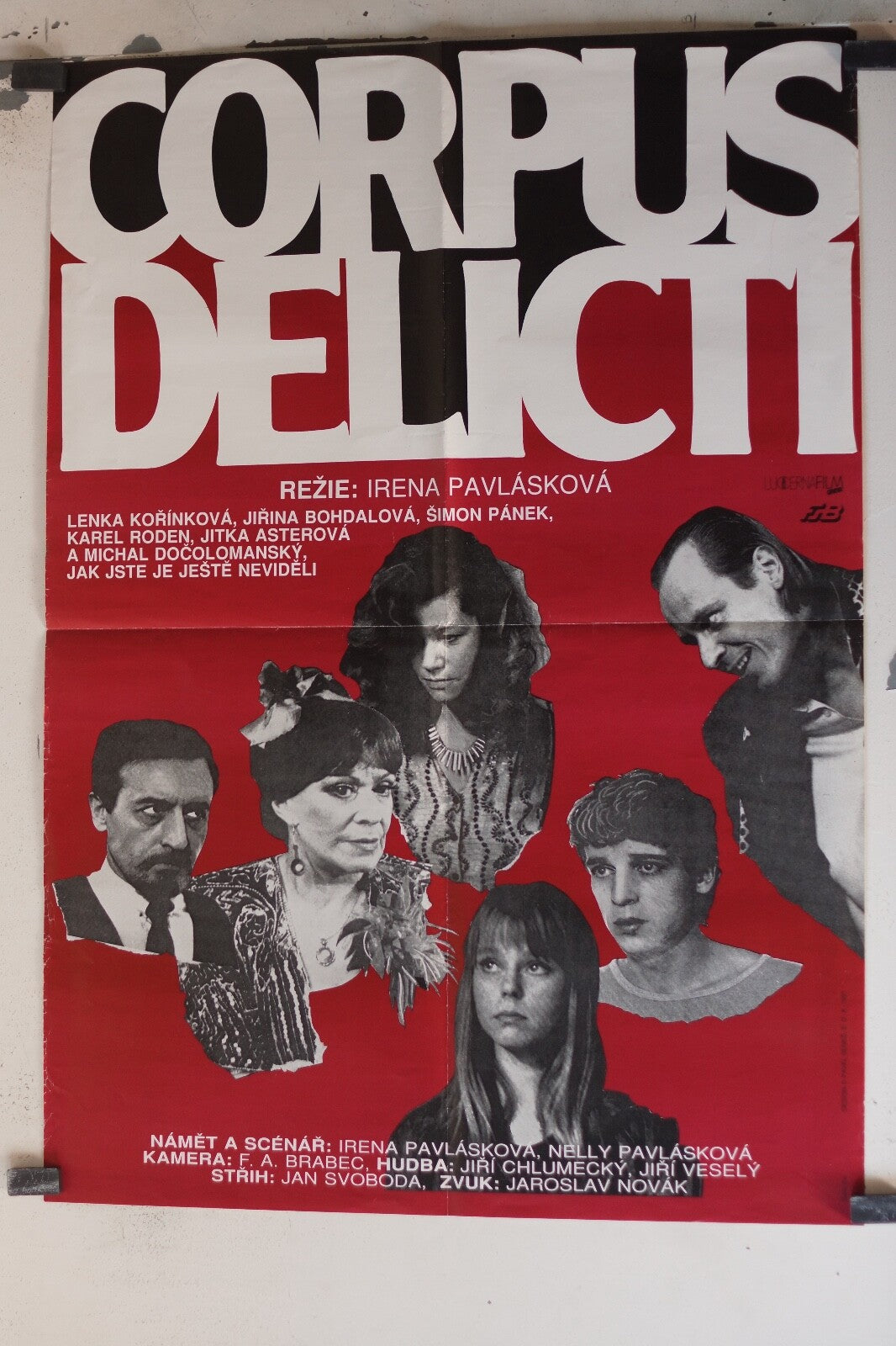 CORPUS DELICTI MOVIE POSTER ORIGINAL (60X80) IRENA PAVLASKOVA