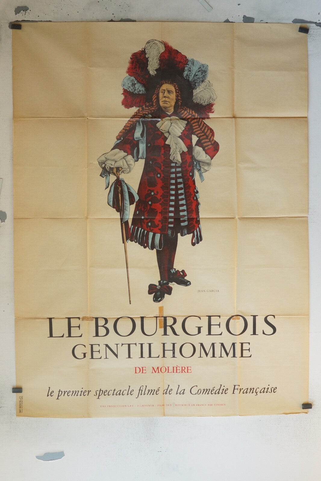 LE BOURGEOIS GENTILHOMME POSTER ORIGINAL 120x160 MOLIÈRE