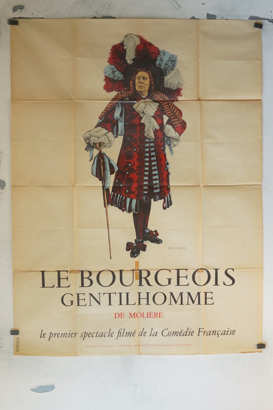 LE BOURGEOIS GENTILHOMME POSTER ORIGINAL 120x160 MOLIÈRE