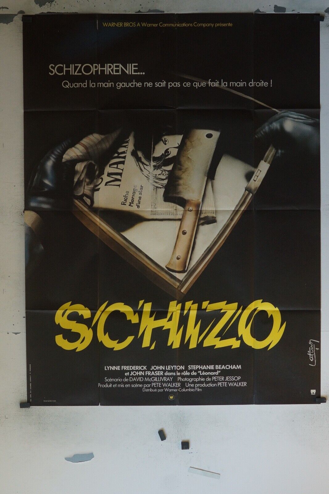 SCHIZO MOVIE POSTER ORIGINAL (120x160) LYNNE FREDERICK