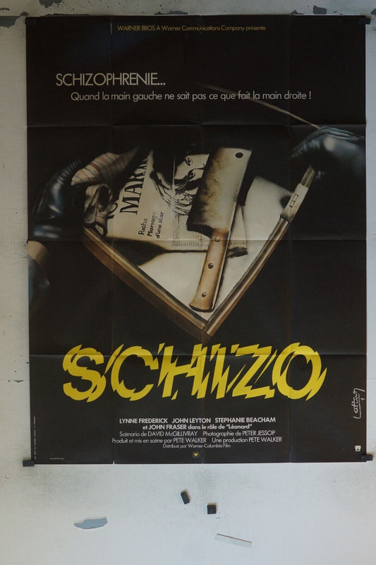 SCHIZO MOVIE POSTER ORIGINAL (120x160) LYNNE FREDERICK