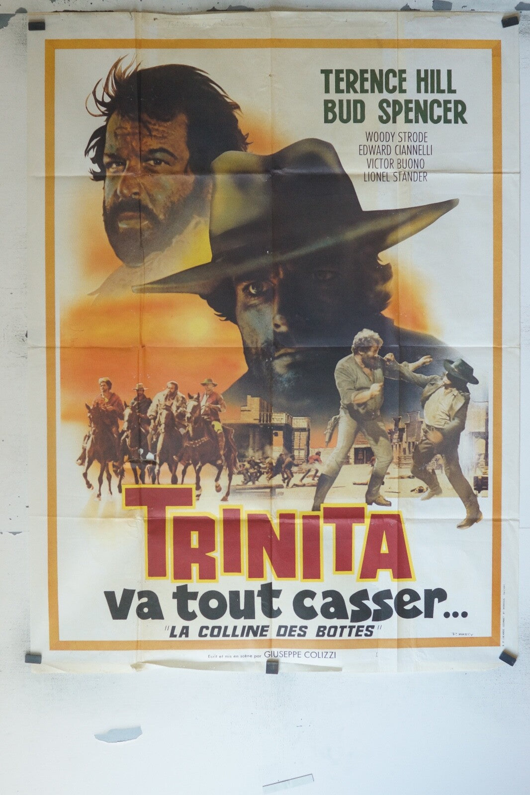 TRINITA VA TOUT CASSER POSTER ORIGINAL 120x160 TERENCE HILL