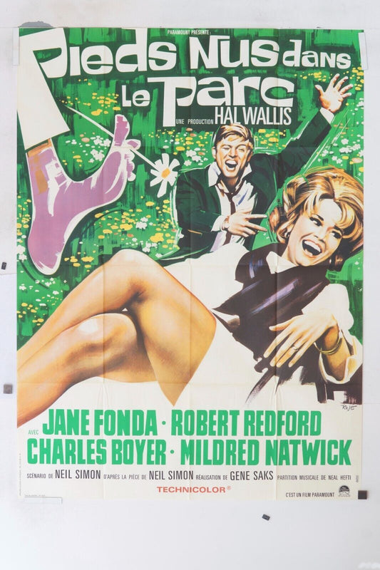 PIEDS NUS DANS LE PARC ORIGINAL MOVIE POSTER 120x160 JANE FONDA