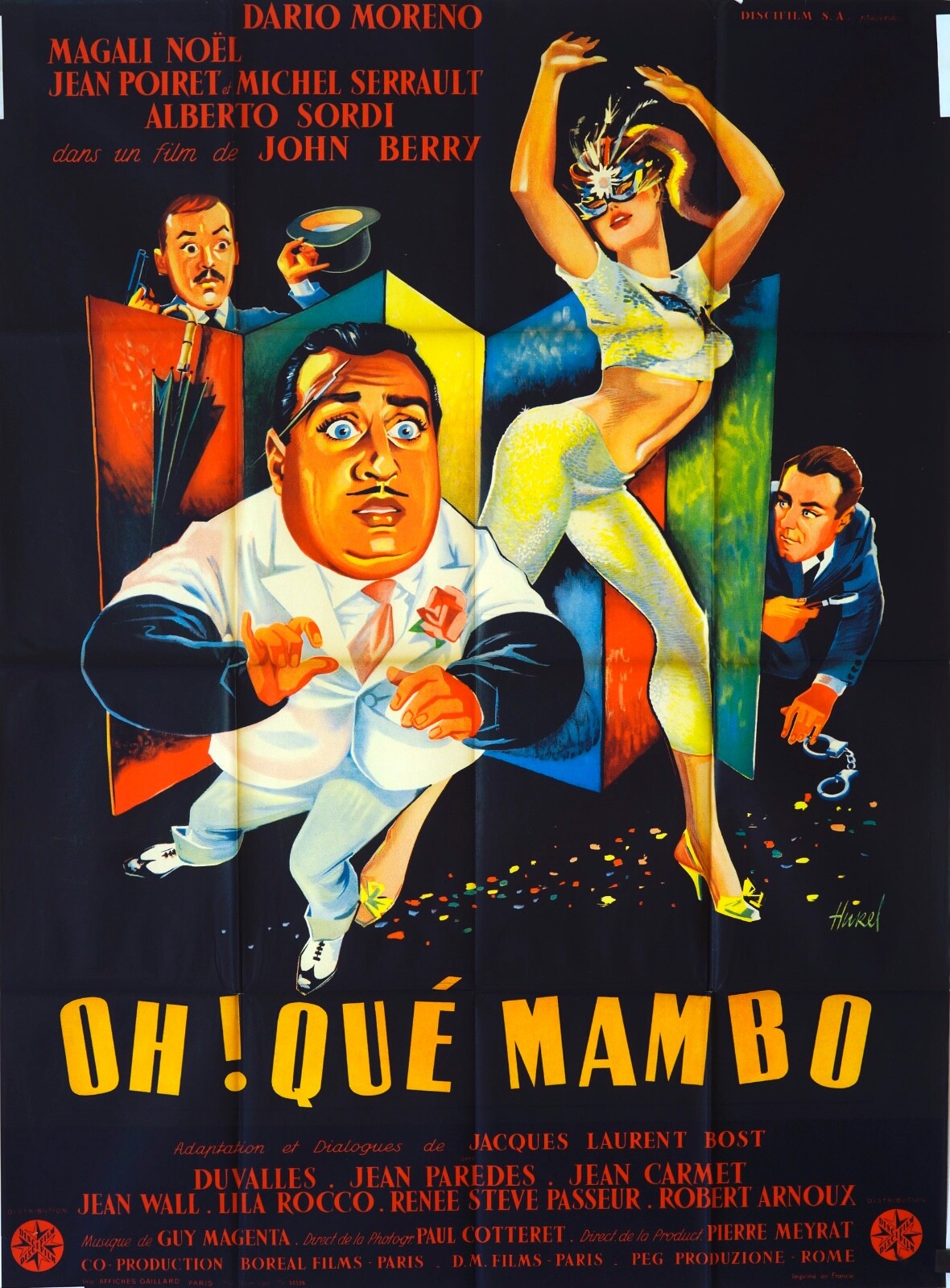 OH ! QUÉ MAMBO MOVIE POSTER ORIGINAL 120x160 DARIO MORENO