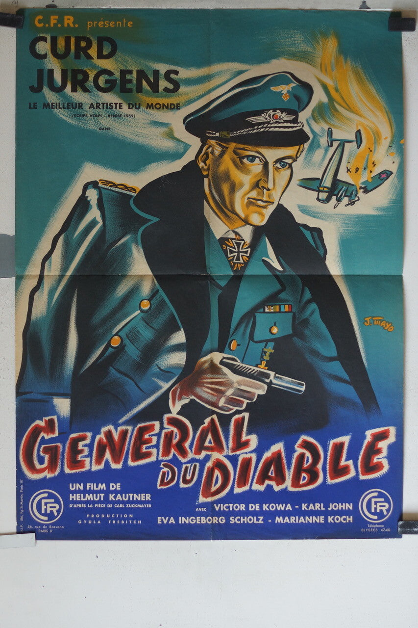 GENERAL DU DIABLE MOVIE POSTER ORIGINAL(60X80) Curd Jurgens , Viktor de kowa