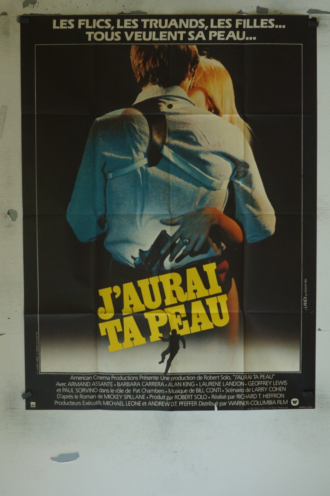 J’AURAI TA PEAU POSTER ORIGINAL 120x160 ARMAND ASSANTE