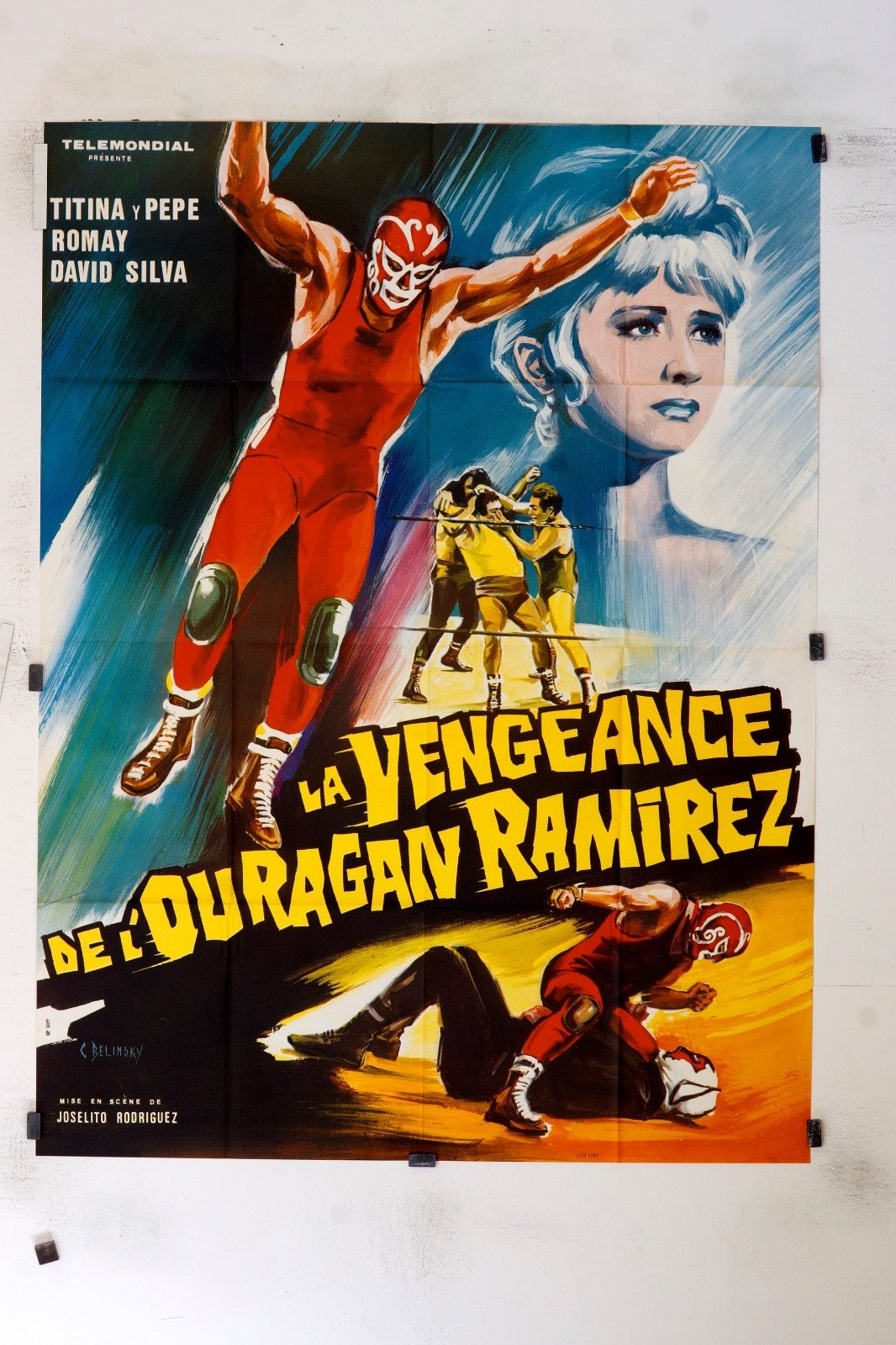 LA VENGEANCE DE L’OURAGAN RAMIREZ DAVID SILVA MOVIE POSTER ORIGINAL 120x160
