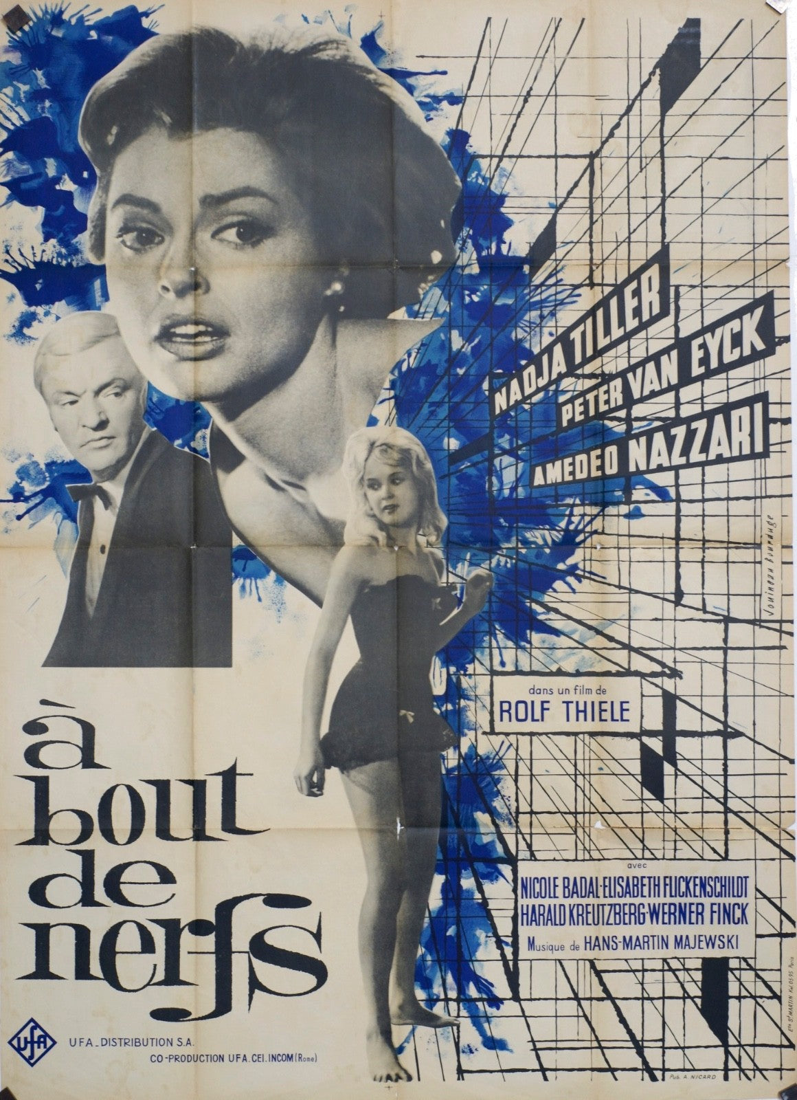 A BOUT DE NERFS NADJA TILLER POSTER ORIGINAL 120x160
