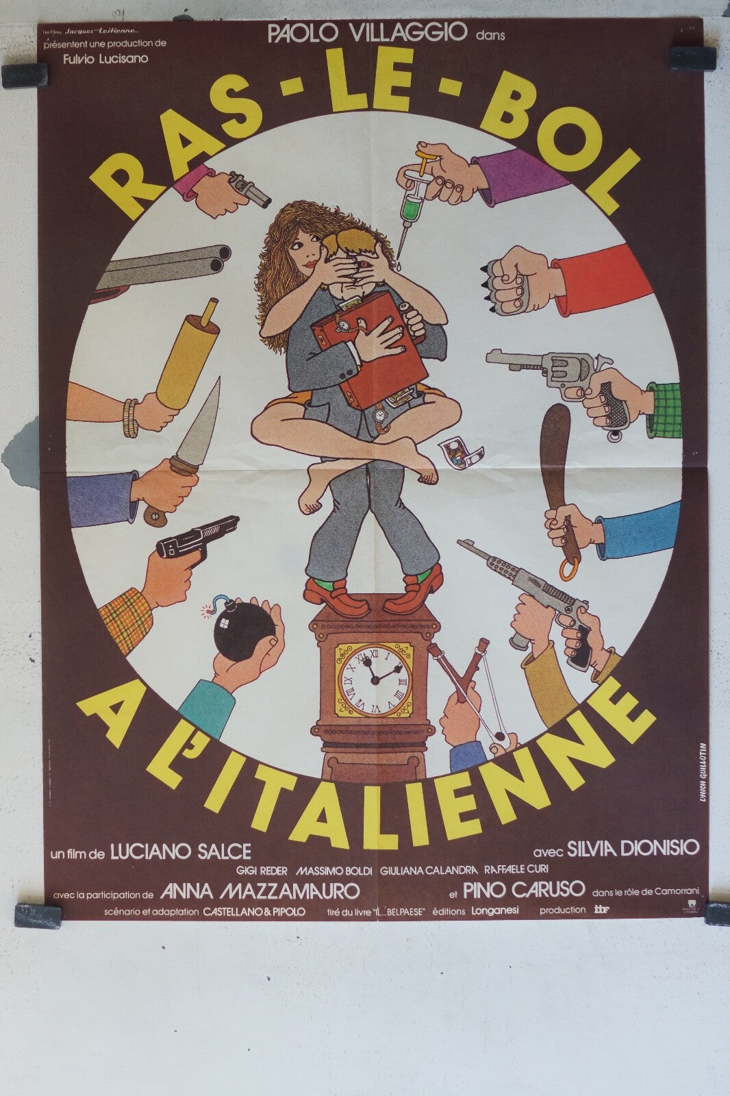 RAS-LE-BOL A L’ITALIENNE MOVIE POSTER ORIGINAL (60X80) Paolo Villaggio