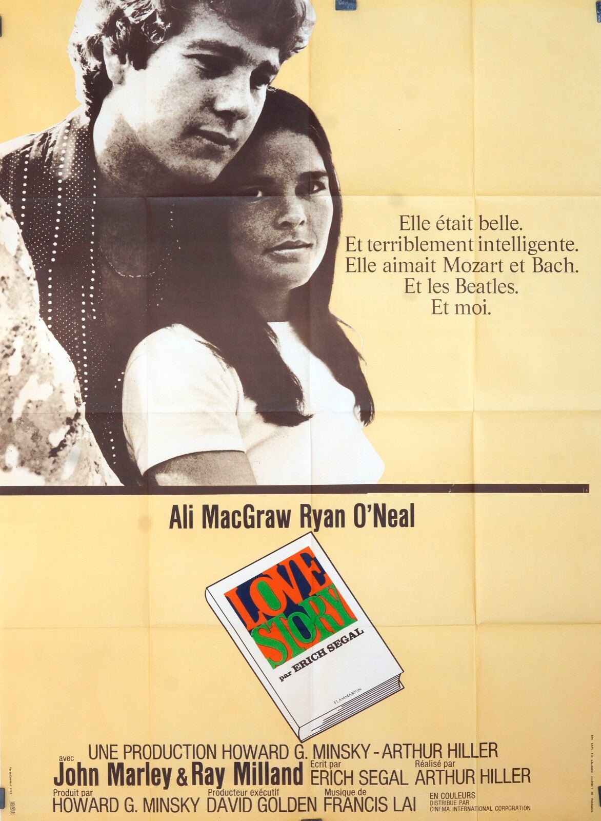 LOVE STORY ALI MACGRAW RYAN O’NEAL MOVIE POSTER ORIGINAL 120x160