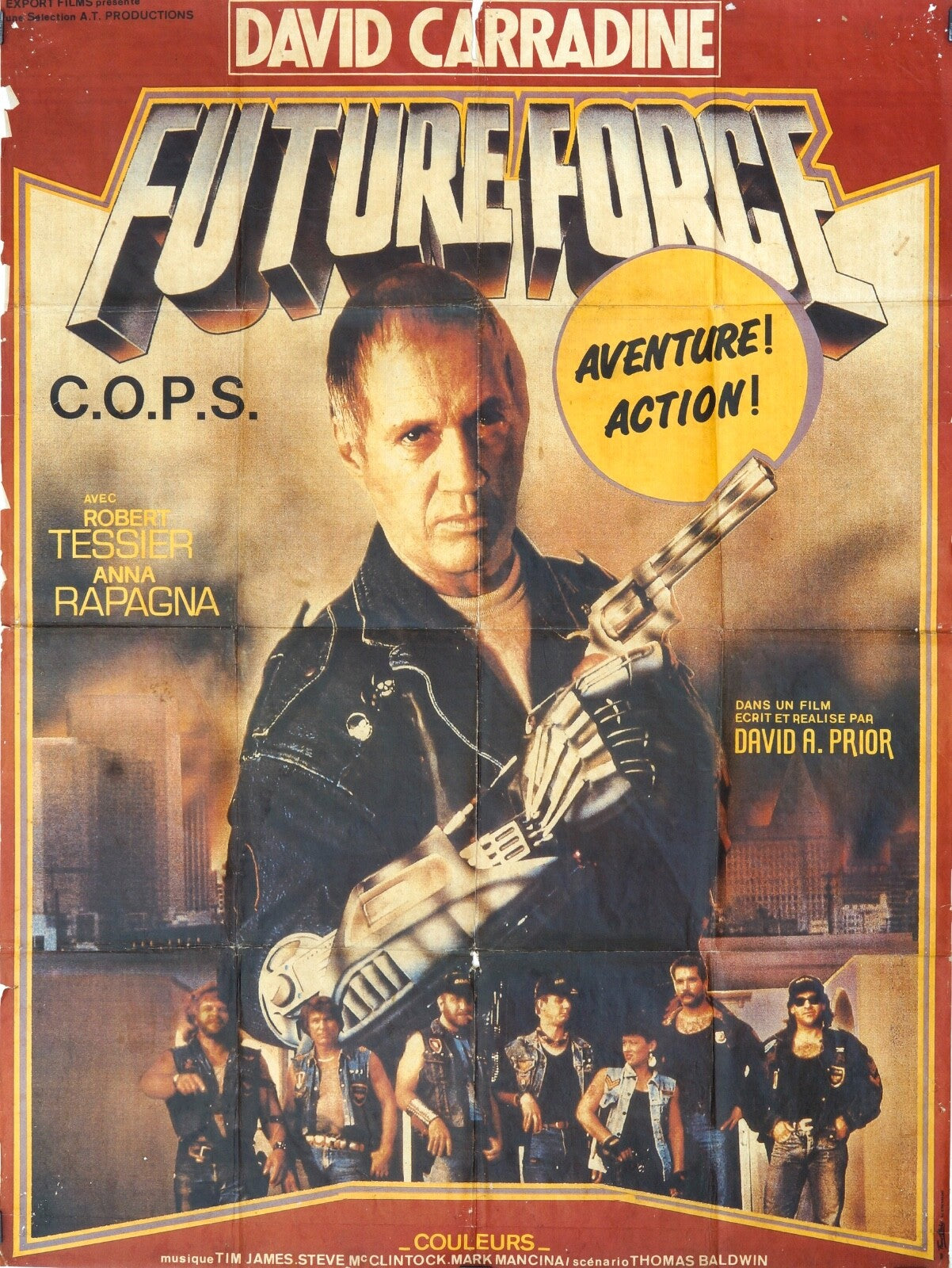 FUTURE FORCE MOVIE POSTER ORIGINAL 120x160  DAVID CARRADINE