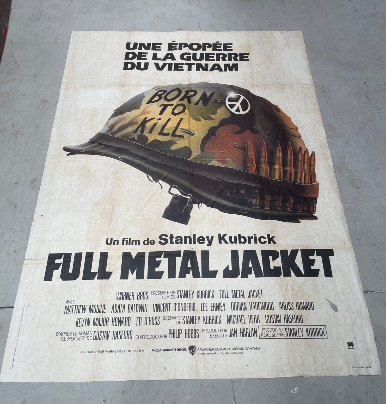 FULL METAL JACKET MOVIE POSTER ORIGINAL 120x160 STANLEY KUBRICK