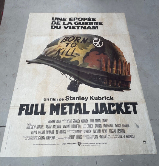 FULL METAL JACKET MOVIE POSTER ORIGINAL 120x160 STANLEY KUBRICK